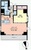 コンシェリア麻布十番 1LDK　間取り図