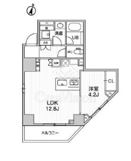 シーズンフラッツ文京東大前 1LDK　間取り図