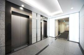 共同ビル(一番町) エレベーターホール　写真
