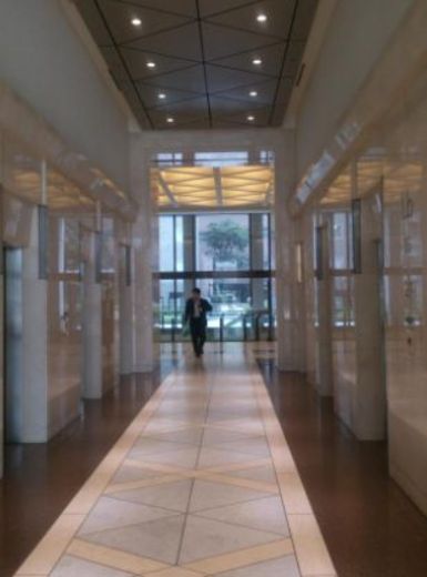 霞が関ビルディング エレベーターホール　写真