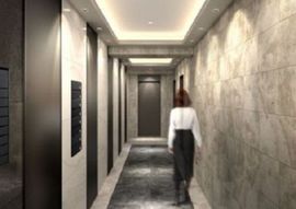 Biz SQUARE 芝大門（旧：茶乃木ビル） エントランスホール　写真