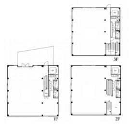 エルオフィス広尾 1-3階(1棟) 間取り図