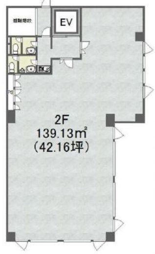 ノヴレスMビル 2階 間取り図