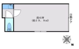 三朝庵ビル 1階B 間取り図