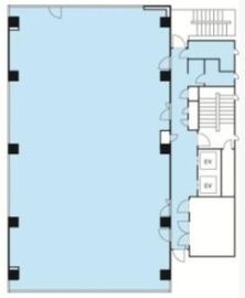 野村不動産南新宿ビル 6階A 間取り図