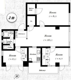 ノビリティ千駄ヶ谷(SOHO) 201 間取り図