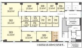 H1O西新宿 515 間取り図