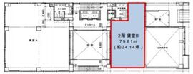 KDX西新宿ビル 2階B 間取り図