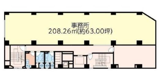 飯田ビル(御成門) 9階 間取り図
