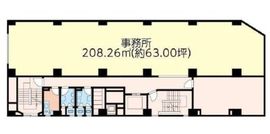 飯田ビル(御成門) 9階 間取り図