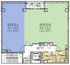 英ビル 1階B 間取り図