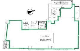 タカマビルヂング 5階 間取り図