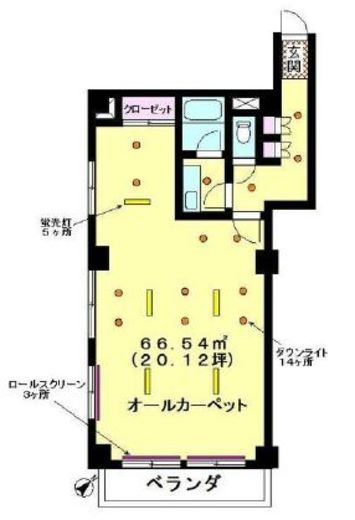 エクレール乃木坂(SOHO) 203 間取り図