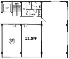第一銀座ビル 6階2 間取り図