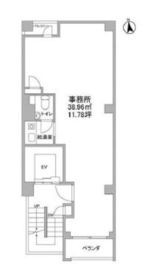 東麻布296ビル 5階 間取り図