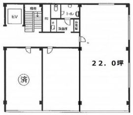 第一銀座ビル 6階3 間取り図