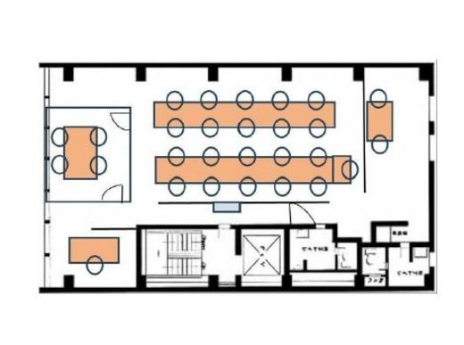 荒木ビル 2階 間取り図