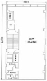 三徳八重洲ビル 6階 間取り図