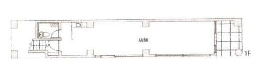 ケンリョービル(店舗) 1階 間取り図
