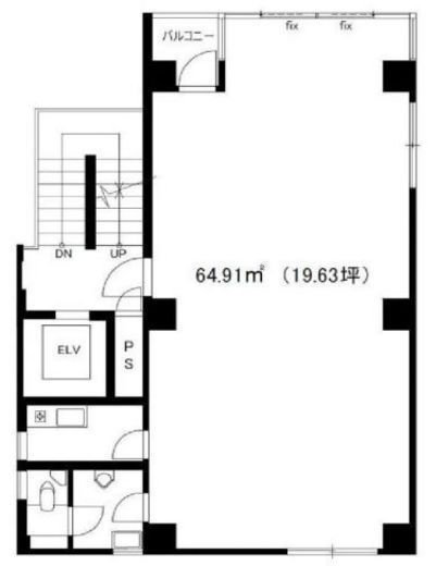 柏木片桐屋ビル 3階 間取り図
