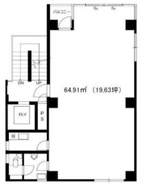 柏木片桐屋ビル 3階 間取り図