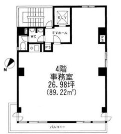 KYS西新宿 4階 間取り図
