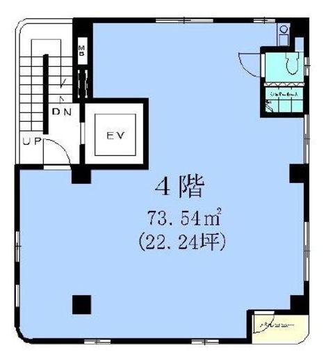 シマダビル 4階 間取り図