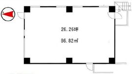 六鴨ビル B1階 間取り図