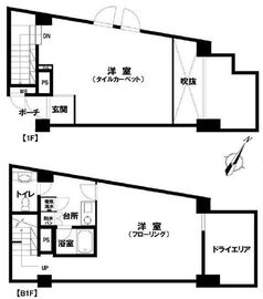 スカーラ神宮前(SOHO) 106 間取り図