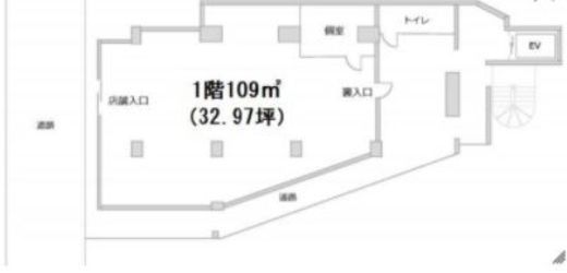 井上ビル12号館 1階 間取り図