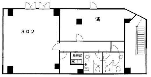 ザ・チューブ六本木ビル 302 間取り図