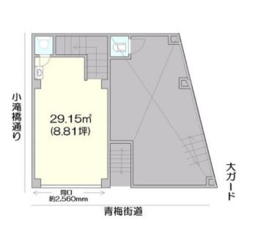 川安ビル 1階西 間取り図