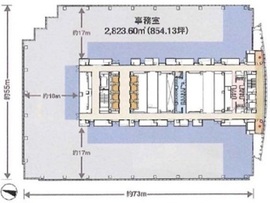 赤坂Bizタワー 2707 間取り図