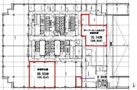 品川グランドセントラルタワー 5階事務所1 間取り図