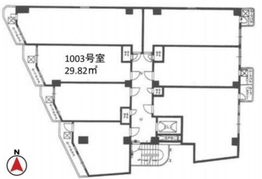 新宿ダイカンプラザ756 1003 間取り図