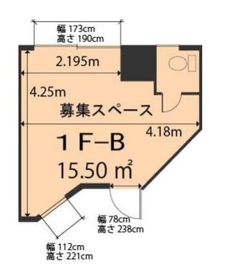 天空MURA(店舗) 1階B 間取り図