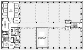 新宿三井ビルディング二号館 1002A 間取り図