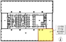 新宿三井ビルディング 2705 間取り図