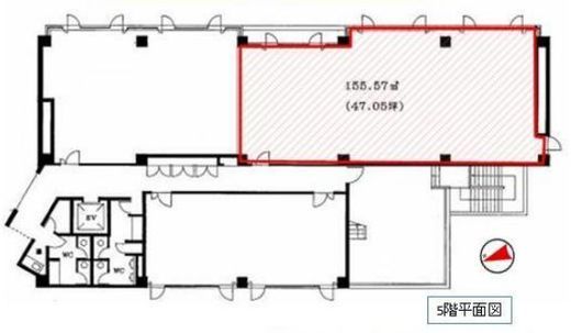 西新宿フォレスト 5階 間取り図