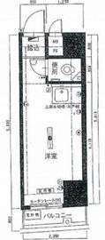 西新宿ダイヤモンドパレス 206 間取り図