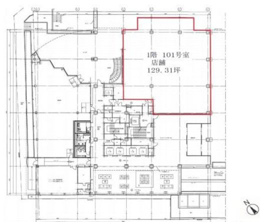 MFPR渋谷ビル 1階(飲食店舗) 間取り図