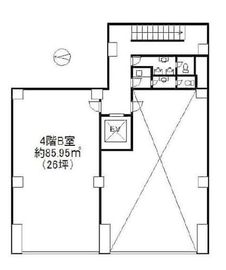 第1矢木ビル 4階B 間取り図