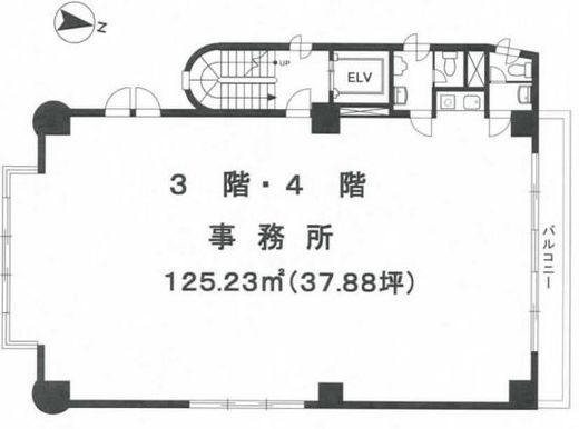 Oak2 3階 間取り図