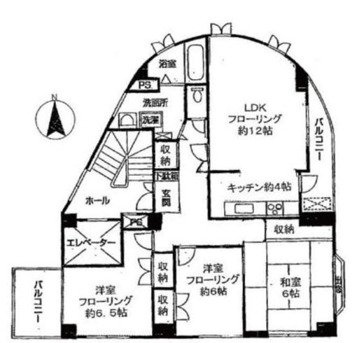 レンブラント広尾(SOHO) 4階 間取り図