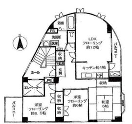 レンブラント広尾(SOHO) 4階 間取り図