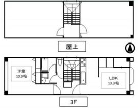 西村ビル 3階 間取り図