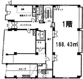 TASビル 1階 間取り図