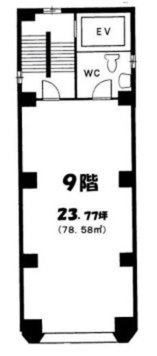 新宿須田ビル 9階 間取り図