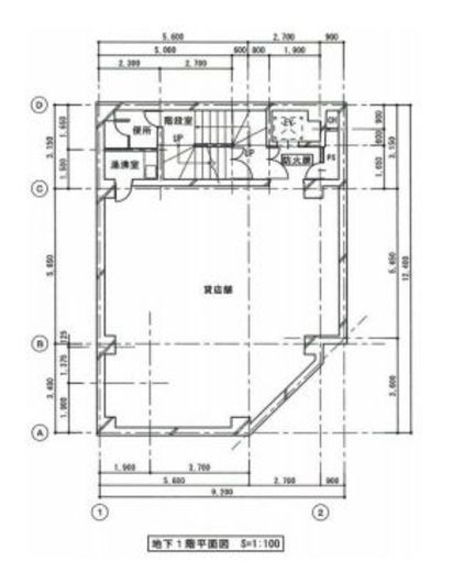井田ビル B1階 間取り図