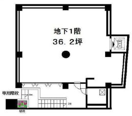 ヒルズ青山 B1階 間取り図